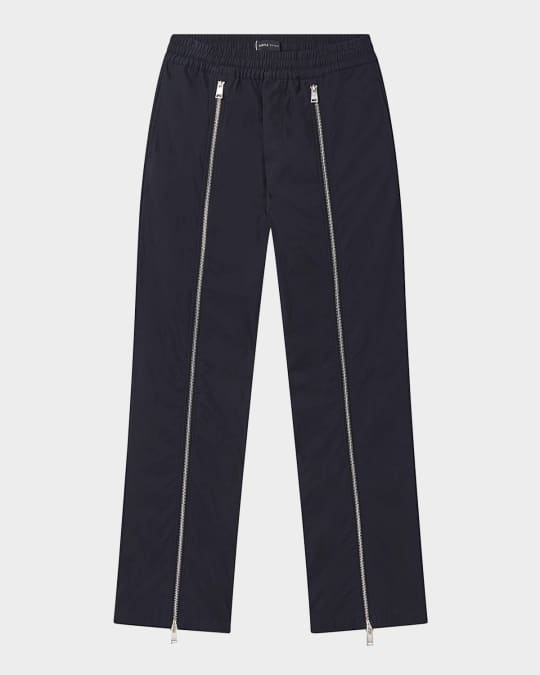 PURPLE Men's Double Zip-Front Track Pants | Neiman Marcus