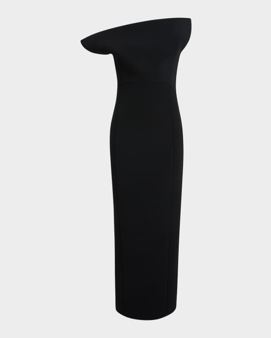 Khaite Cato Dress in Black - Black Designer Dress - Size: 4