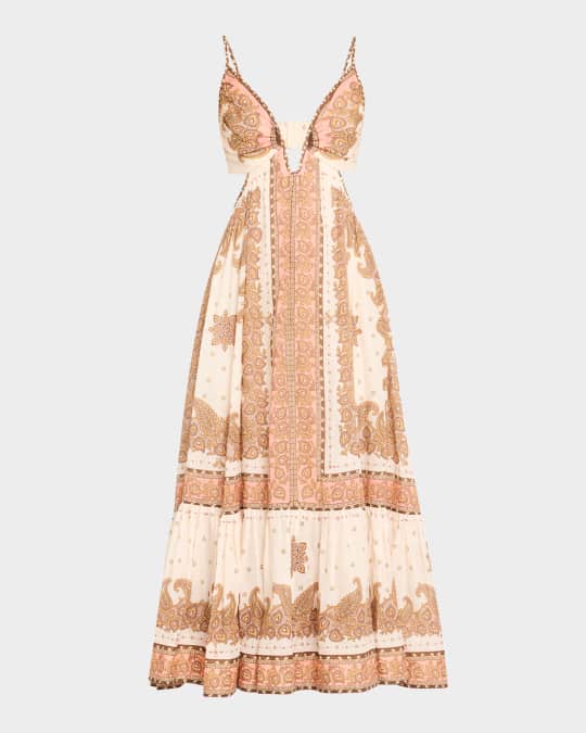 【Zimmermann】MAXINE PLUNGE MAXI DRESS プランジ マキシ Zimmermann Maxine Plunge Maxi Dress | Neiman Marcus