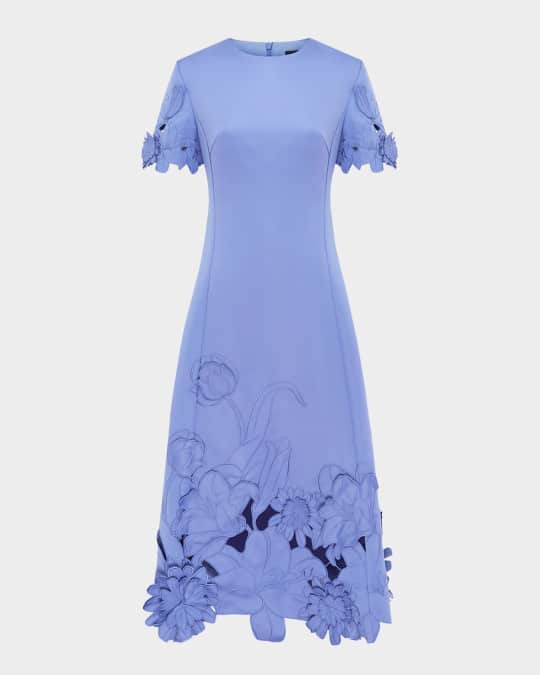 blue dress for baby girl Rayna Appliqué Bustier Maxi Dress main image 0