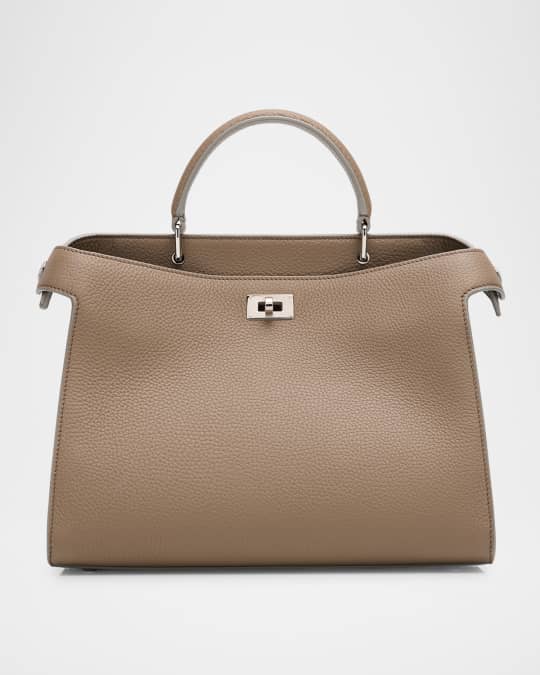 Lutece PM Grained Leather Top-Handle Bag