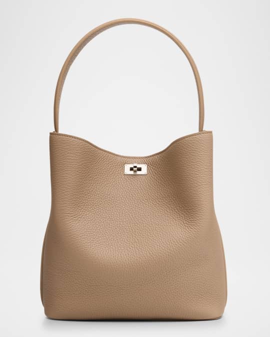 Michino Paris Odeon PM Grain Leather Bucket Bag | Neiman Marcus