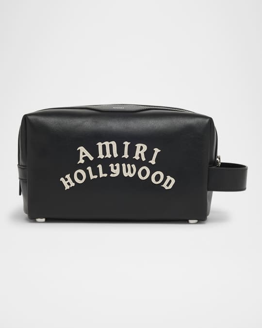 Amiri Men's Amiri Hollywood Leather Toiletry Bag | Neiman Marcus