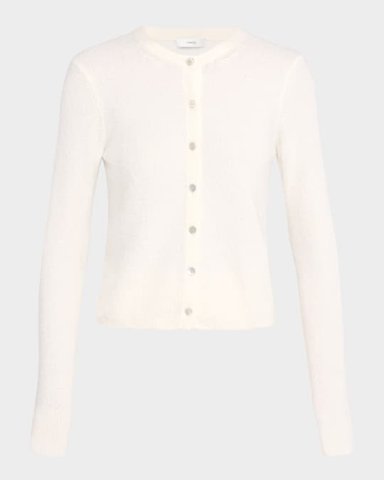 Crewneck Bouclé Cardigan 