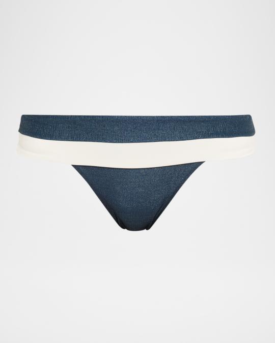 PQ Swim Striped Banded Bikini Bottoms | Neiman Marcus