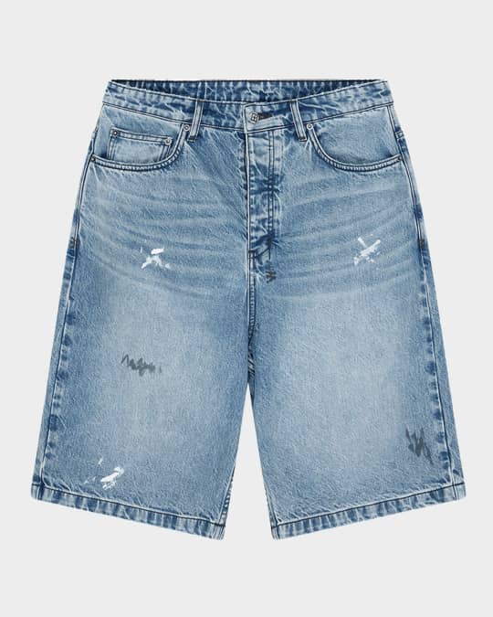 Ksubi Men's MAXX Painter Jean Shorts | Neiman Marcus