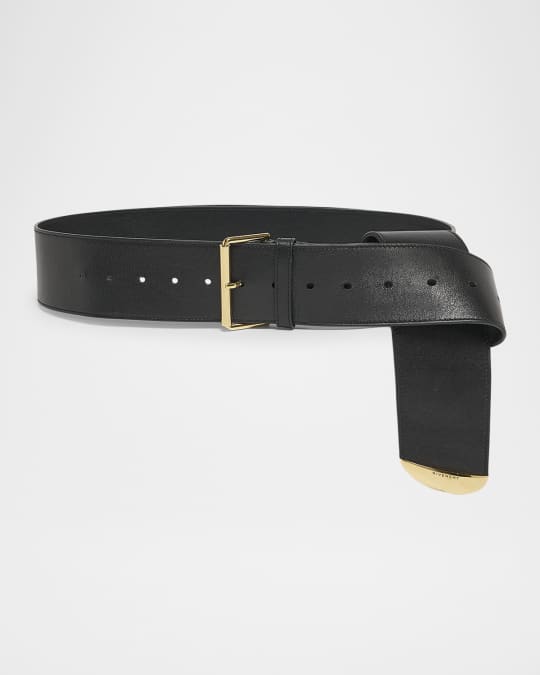 Givenchy Voyou Two-Tone Metal Leather Belt | Neiman Marcus