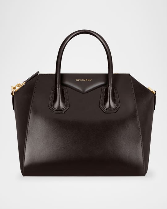 Givenchy Antigona Small Top-Handle Bag in Box Leather | Neiman Marcus