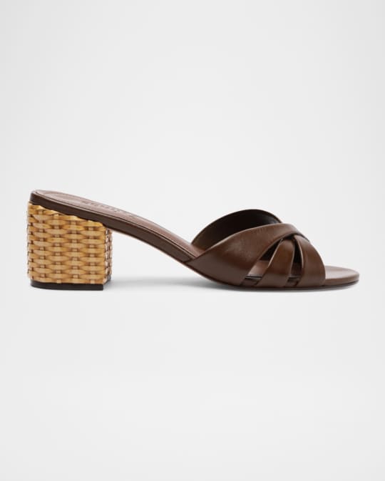 Keefa Woven-Heel Slide Sandals