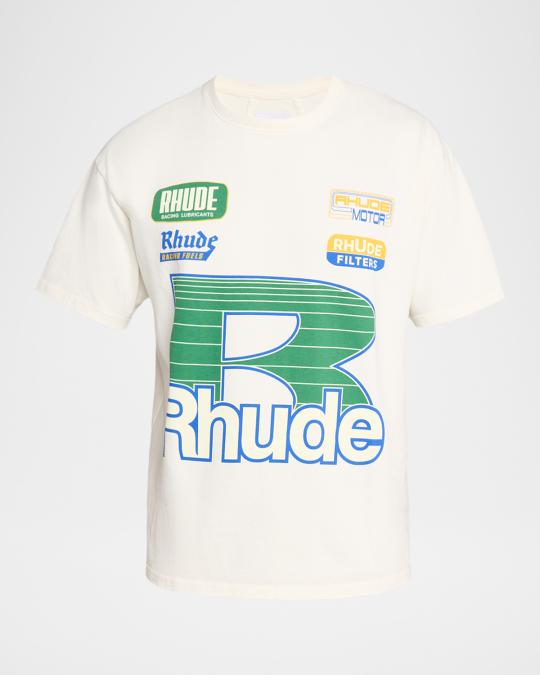 Rhude Men's Roadway Racing Graphic T-Shirt | Neiman Marcus