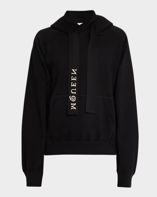 McQueen Men's Maxi Drawcord Logo Hoodie | Neiman Marcus