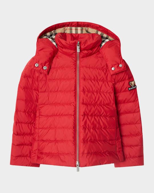 Burberry Girl's Cecilia Short Down Parka Jacket, Size 3-14