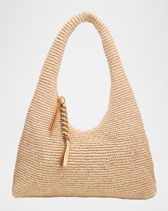 Loeffler Randall Willow Crochet Zip Hobo Bag | Neiman Marcus