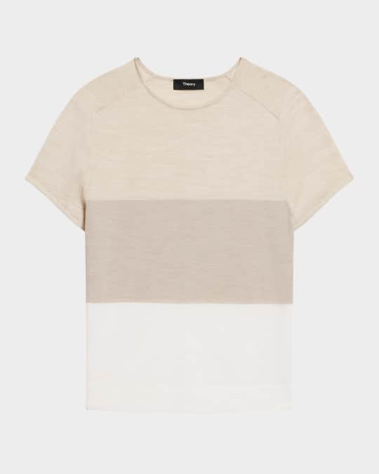 Color Block Crewneck Tee