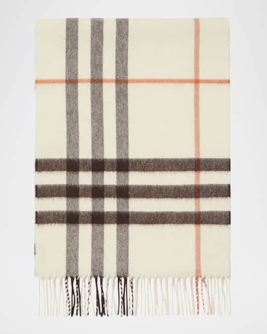 Burberry Giant Check Cashmere Scarf | Neiman Marcus