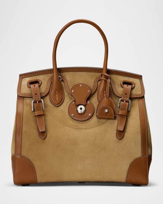 Soft Ricky 33 Calf-Suede Top-Handle Bag