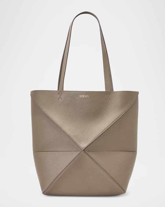 Loewe Puzzle Fold Medium Tote Bag in Soft Grained Leather | Neiman