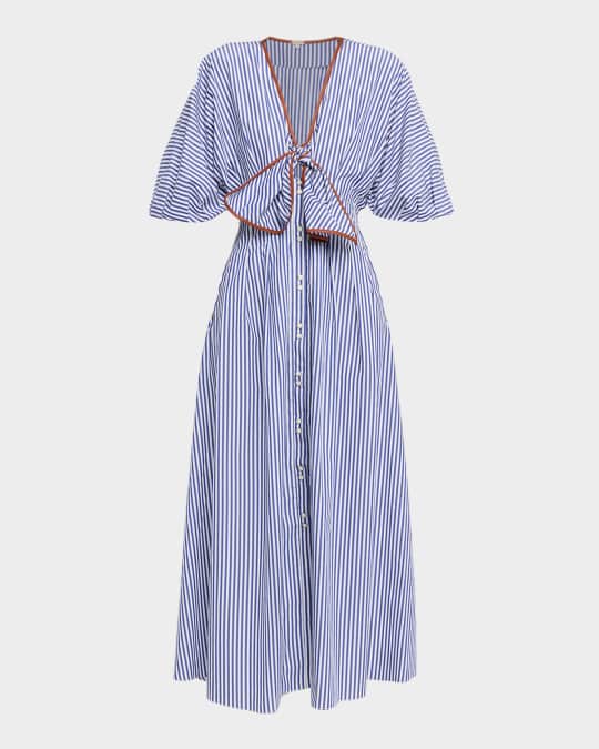 johanna ortiz blue and white dress Johanna Ortiz