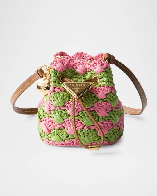 Prada Crochet Mini Pouch Bag | Neiman Marcus