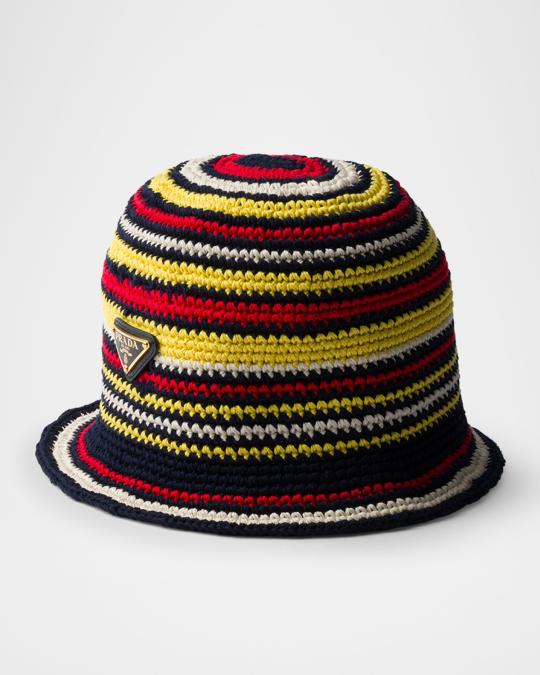 Prada Crochet Bucket Hat | Neiman Marcus display picture 1