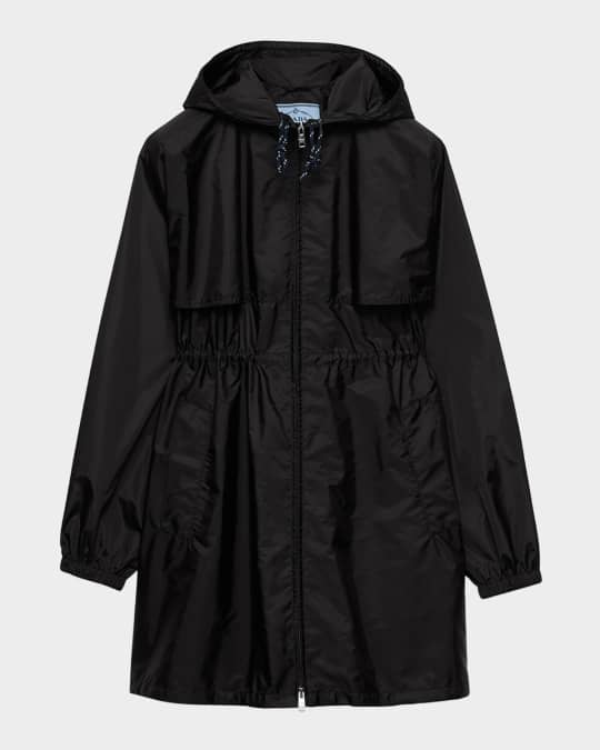 Prada Lightweight Re-Nylon Oversized Raincoat | Neiman Marcus