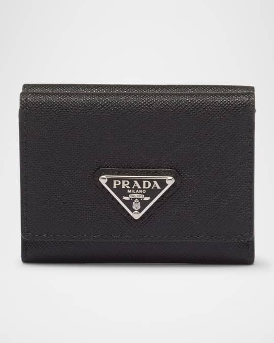 Prada Men's Small Saffiano Leather Trifold Wallet | Neiman Marcus