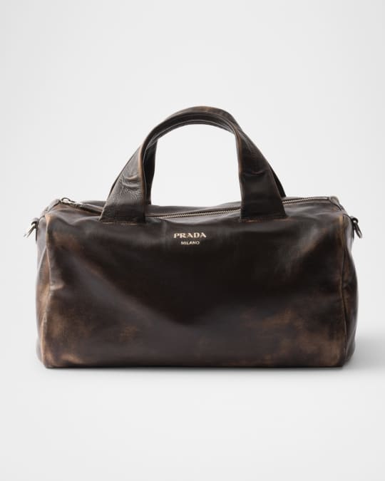 Prada Small Nappa Leather Duffle Bag | Neiman Marcus