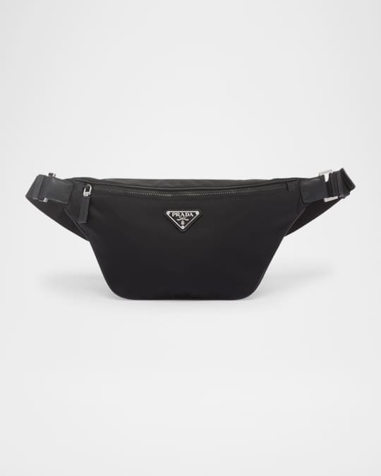 【PRADA】RE NYLON BELT BAG Prada Men's Re-Nylon and Saffiano Leather Belt Bag | Neiman