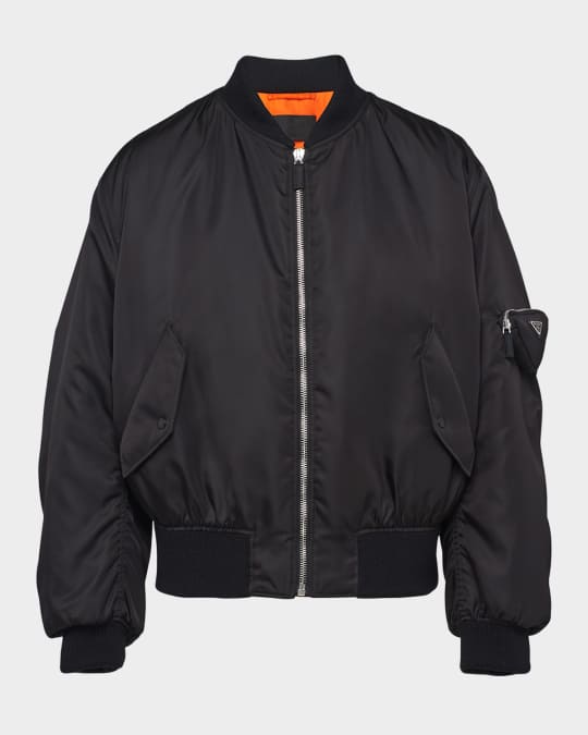 Prada Men's Re-Nylon Bomber Jacket | Neiman Marcus