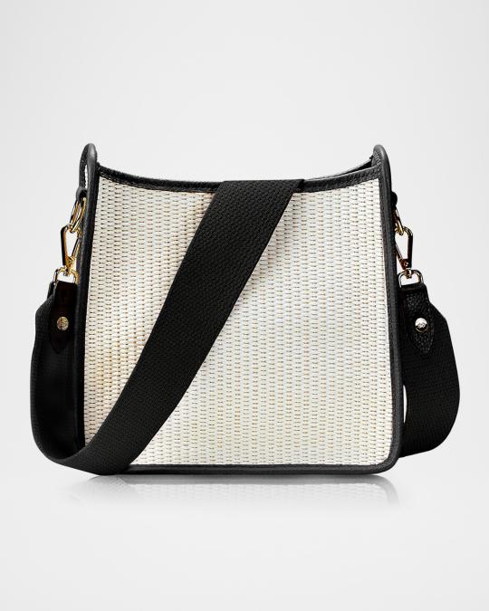 Gigi New York Elle Raffia Crossbody Bag | Neiman Marcus