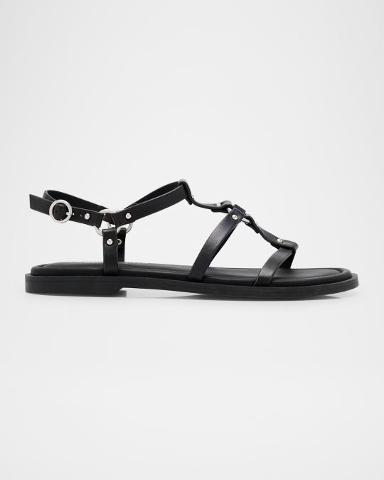 Rag & Bone Geo Leather Harness Sandals | Neiman Marcus display picture 1