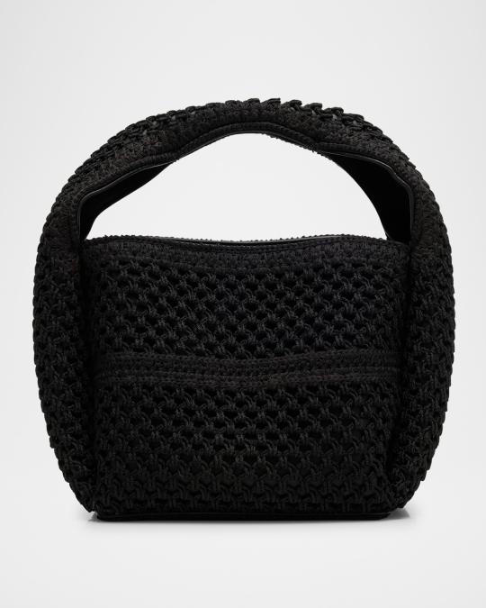 Toteme Petite Crochet Bucket Bag | Neiman Marcus