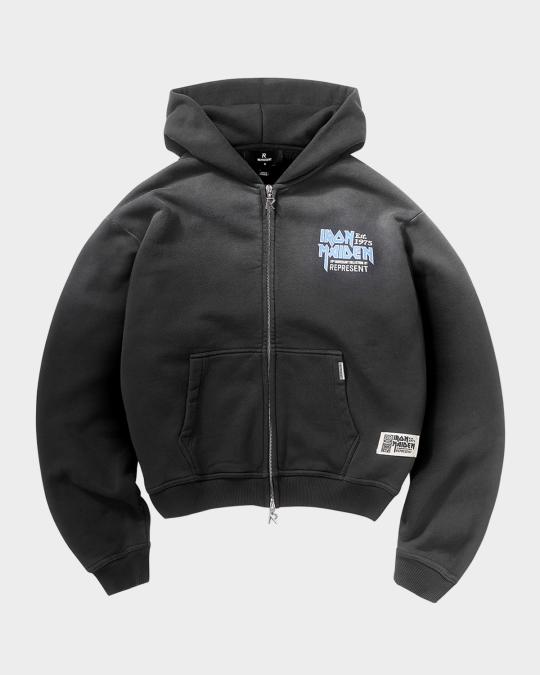 REPRESENT x Iron Maiden Men's Anniversary Full-Zip Hoodie | Neiman