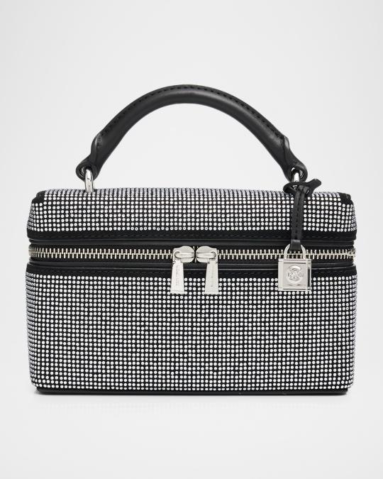 MICHAEL Michael Kors Jana XS Crystal-Studded Leather Crossbody Bag