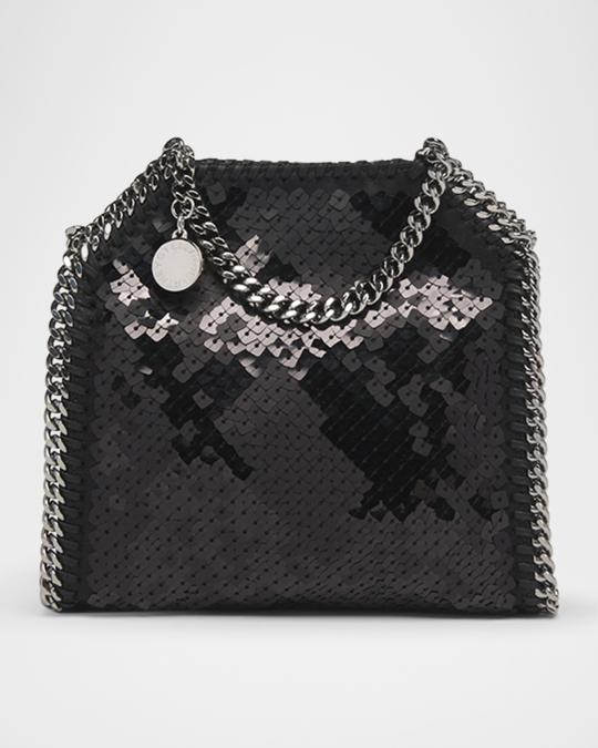 Stella McCartney Falabella Chain-Trim Sequin Shoulder Bag  display picture 3