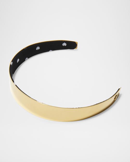 Lele sadoughi metallic headband Lele Sadoughi Kelly Metallic Ruched Headband - Bergdorf Goodman main image 4