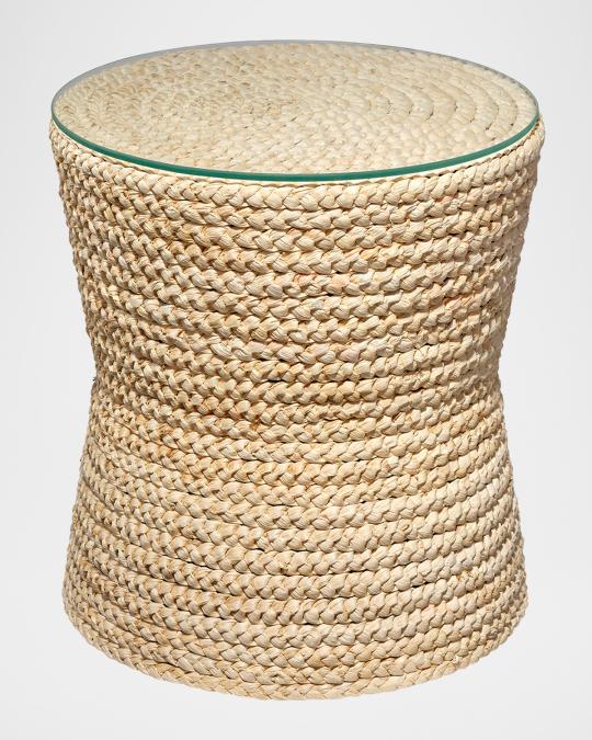 Jamie Young Grain Braided Rope Side Table | Neiman Marcus