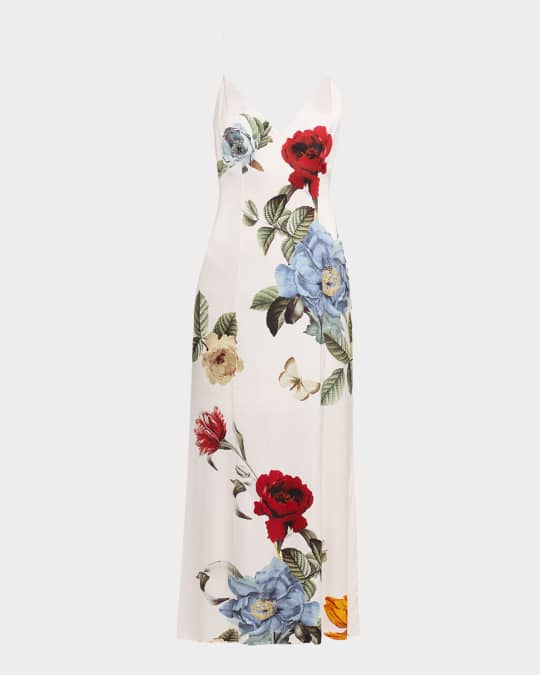 ALICE + OLIVIA Julietta Midi Slip Dress