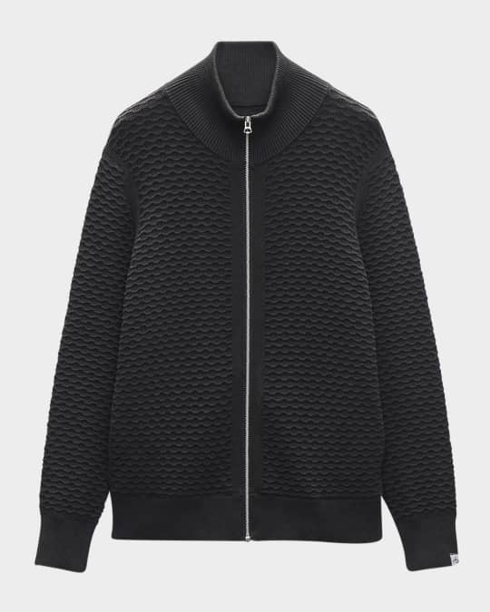 Rag & Bone Men's Andrew Cotton Ottoman Full-Zip Sweater | Neiman