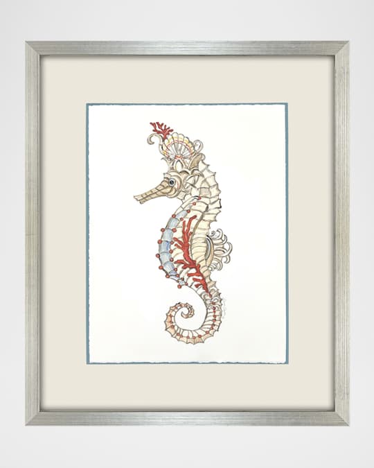 "Seahorse Celebration II" Framed Giclee