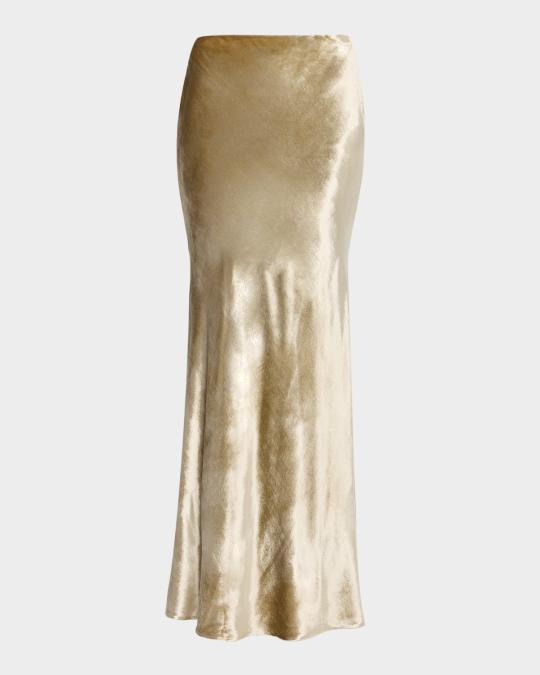 Adam Lippes Linnet Velvet Maxi Skirt | Neiman Marcus