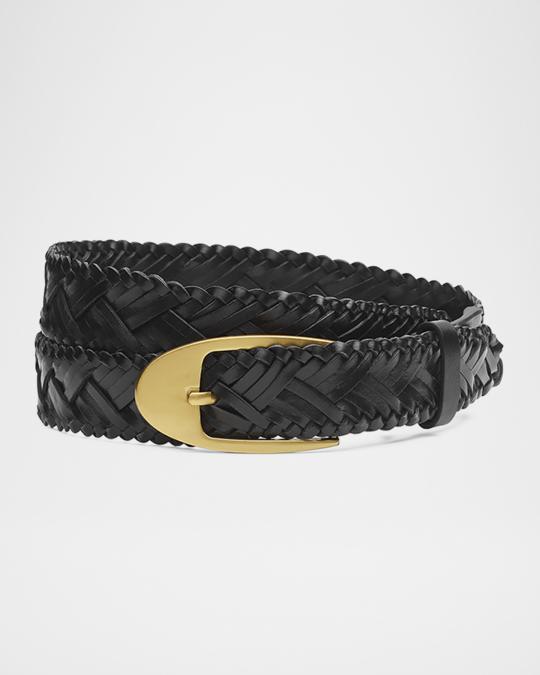 Rag & Bone Black mason woven belt m/l rag & bone Black Mini Woven Belt | Garmentory main image 4