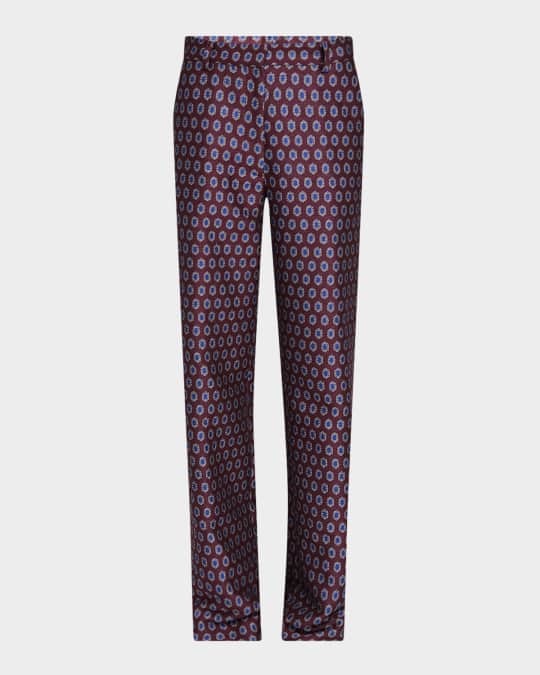 Dries Van Noten Straight-Leg Slouchy Jacquard Pants | Neiman Marcus