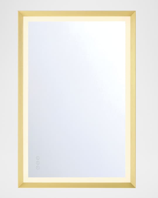 Artell 36" LED Lighted Mirror, Gold