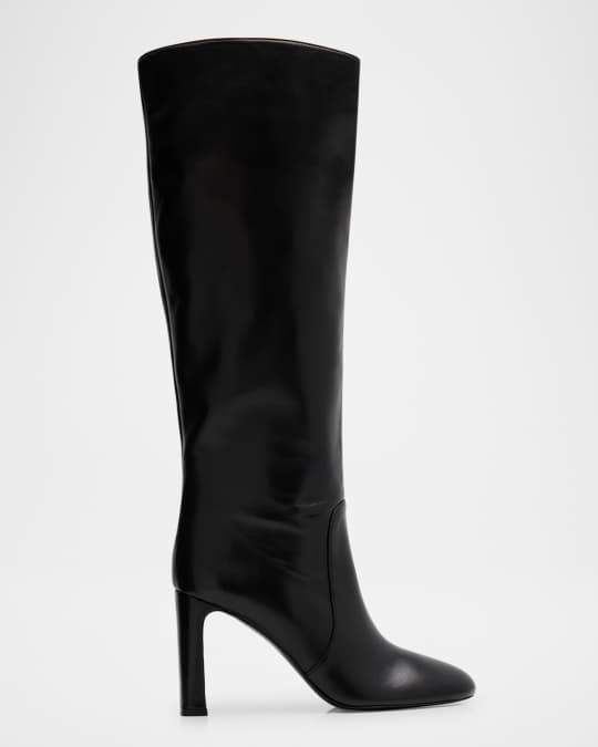 Stuart Weitzman Babette Tubo Leather Knee-High Boots | Neiman Marcus