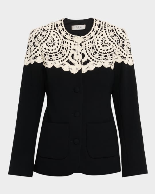 Sea Nara Crochet Jacket | Neiman Marcus