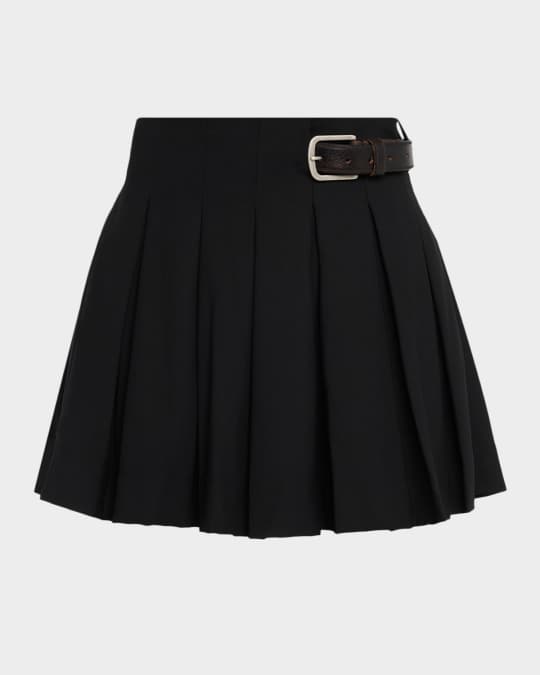 Sea Adeline Pleated Mini Skirt | Neiman Marcus