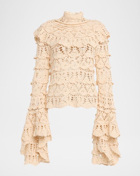 Zimmermann Hypnotic Hand Crochet Sweater | Neiman Marcus
