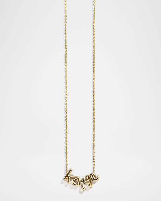 BaubleBar Custom Bubble Letter Necklace | Neiman Marcus