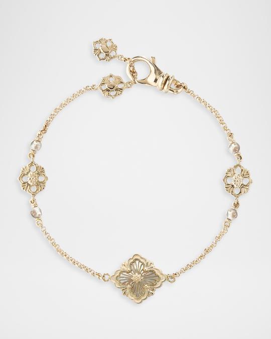 Buccellati Opera Tulle 18K Yellow Gold Flex Bracelet with Mother